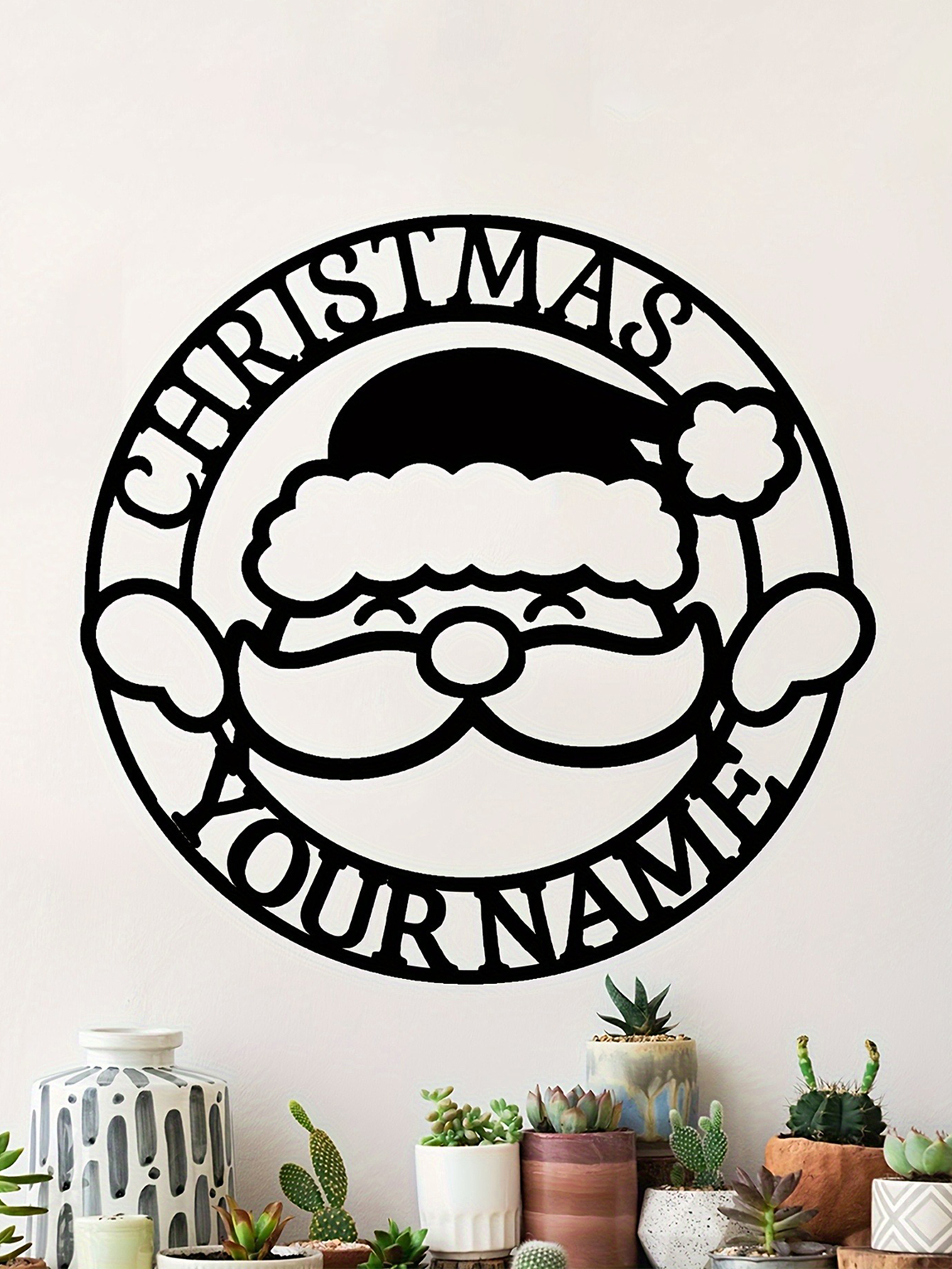Santa Claus Christmas Wall Decoration Sign